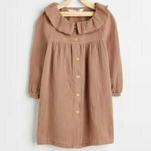 H&M Ruffled Muslin Dress